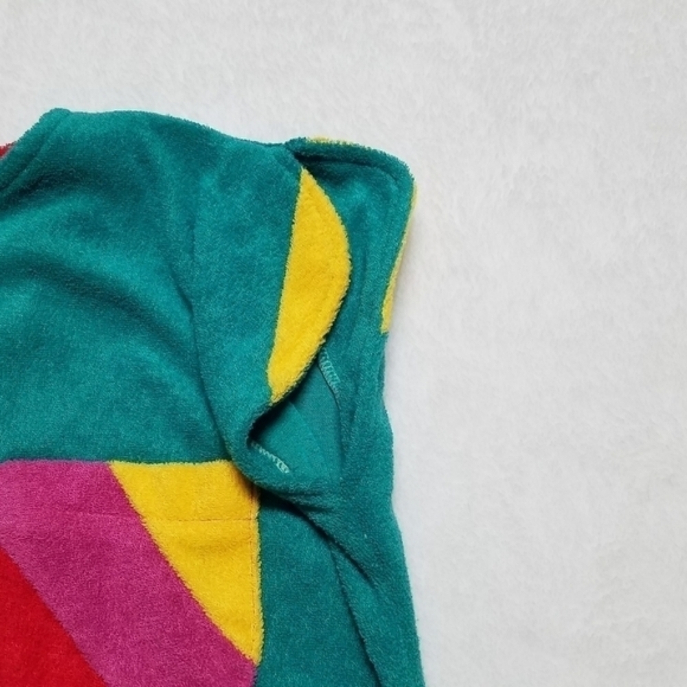 1970s Rare Vintage Little Lisa Terry Cloth Cap Sleeve Top High Rise Shorts Set S - Picture 13 of 14